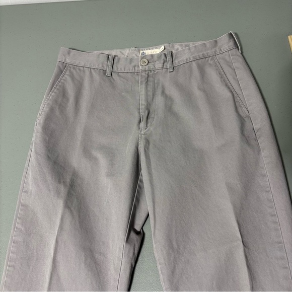 J. Crew Factory Gray 33X30 Men's Casual Chino Pant 100% Cotton Preppy - Picture 3 of 10